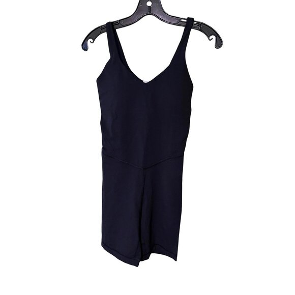 Lululemon Align Bodysuit 6" Black Size 2 Buttery Soft Sleeveless Nulu Fabric - Picture 1 of 4